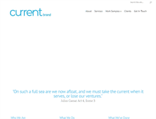 Tablet Screenshot of currentbrand.com